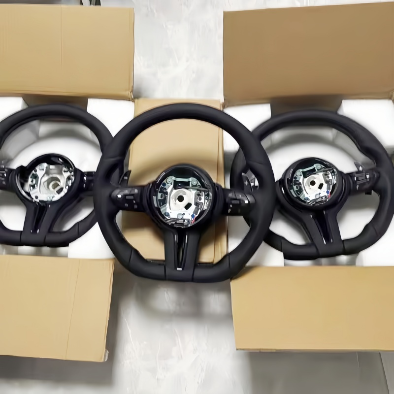 Car Accessories Etsy - غطاء عجلة قيادة السيارة من الجلد