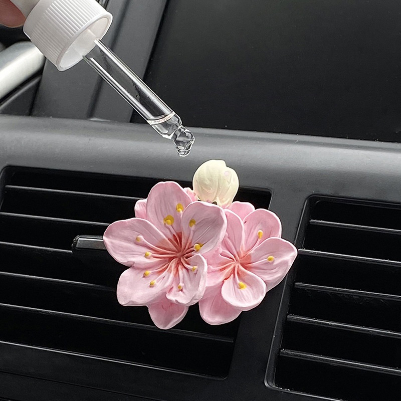 Car Fragrance Diffuser - معطر هواء للسيارة على شكل زهرة،
