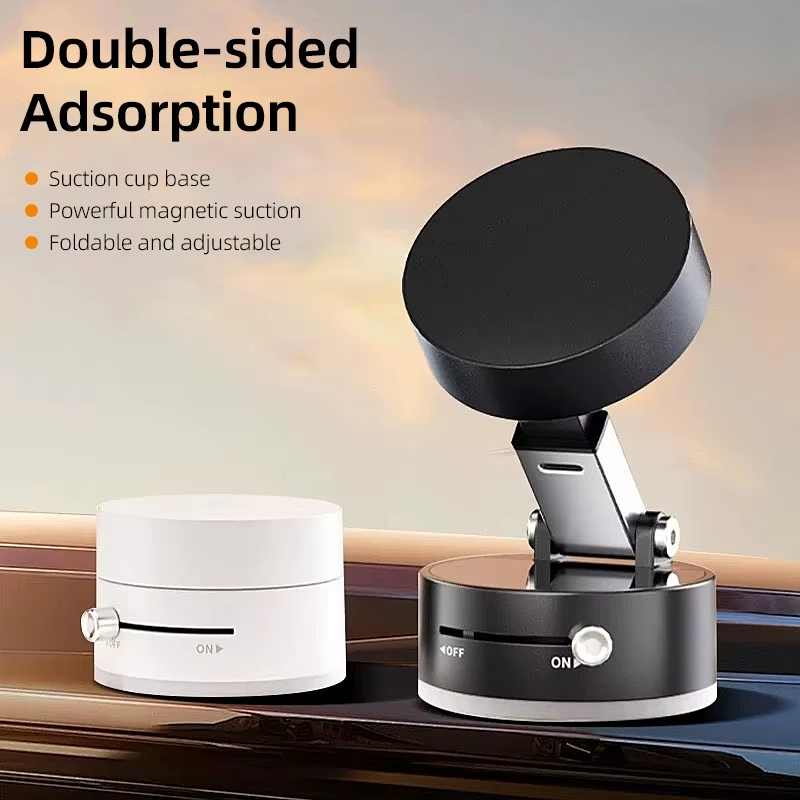 Wireless Car Charger - حامل هاتف مغناطيسي بكأس شفط متوافق