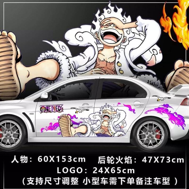 Car Accessories Japanese - ملصق سيارة من قطعة واحدة لتزيين