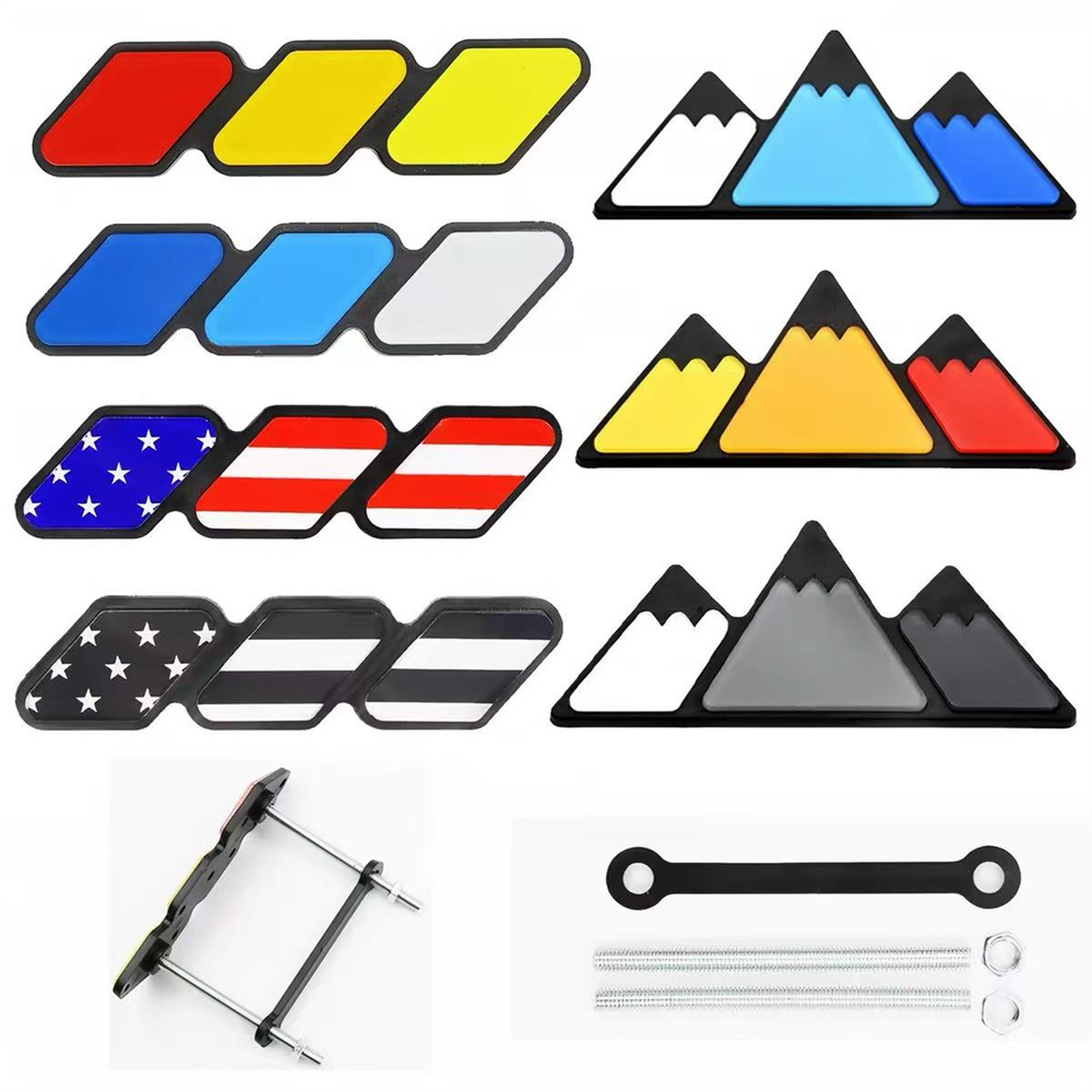 Car Accessories For Winter - قطعة واحدة من شارة السيارة ثلاثية
