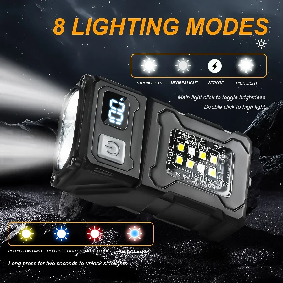 مصباح يدوي صغير محمول LED COB  - مراجعة Led Headlight Bulbs وسعره