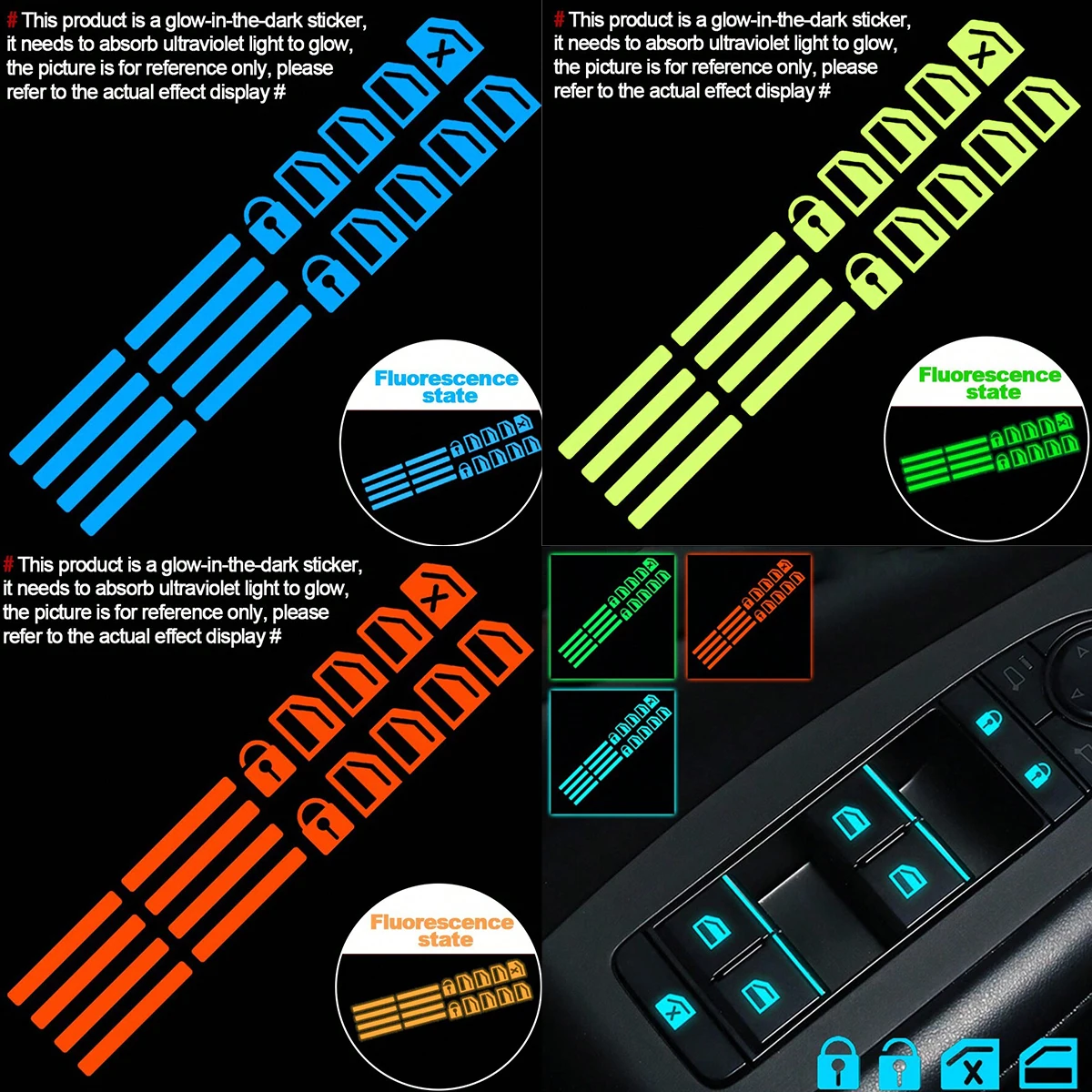 18 قطعة من ملصقات أزرار التحكم - مراجعة Car Accessories Inside وسعره