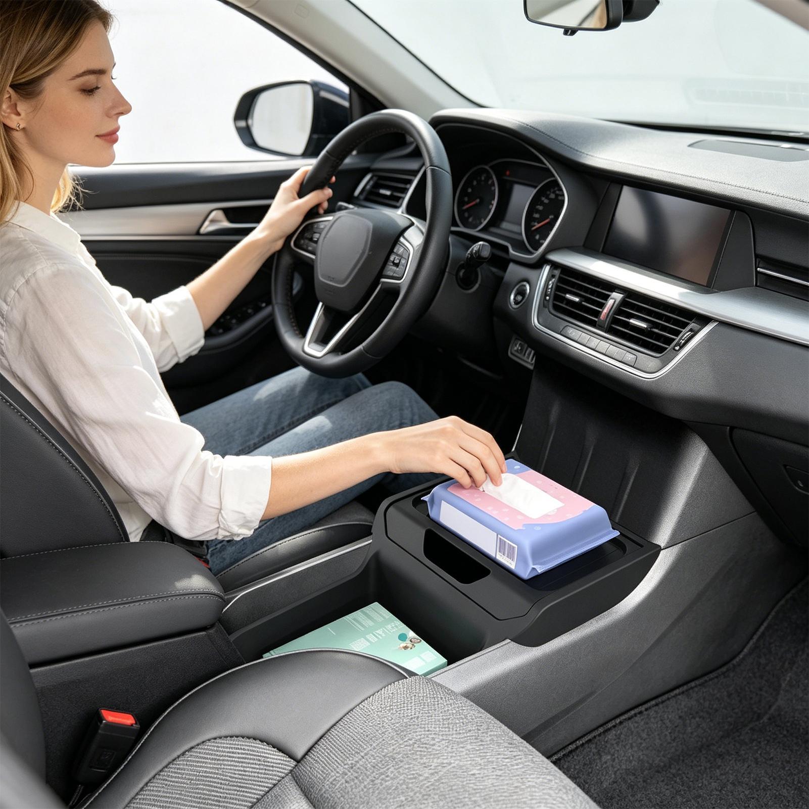 منظم تخزين مركزي للسيارة سهل ا - مراجعة Car Seat Organizer وسعره