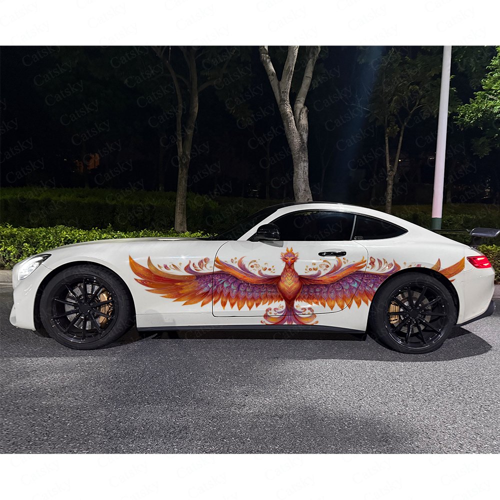 قطعتان من ملصقات جانب السيارة  - مراجعة Car Accessories Phoenix وسعره