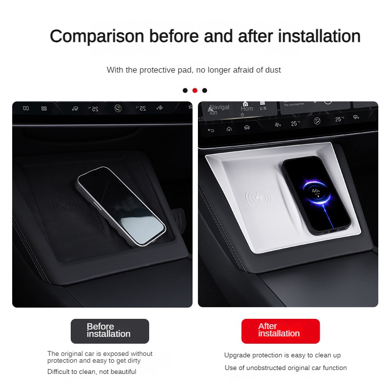 لوحة شحن لاسلكية من السيليكون  - مراجعة Wireless Car Charger وسعره