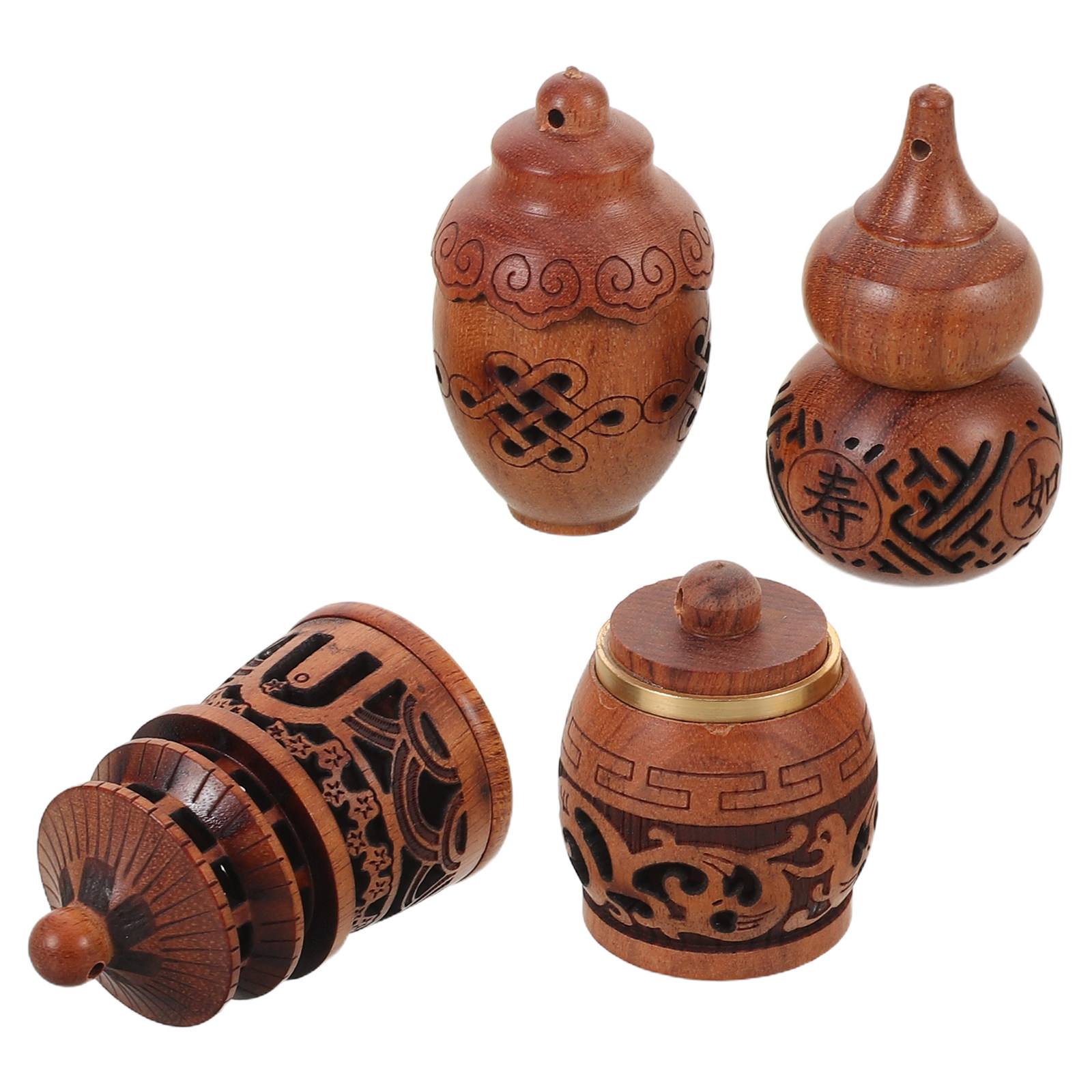 4 قطع قلادات خشبية منحوتة مجوف - مراجعة Car Fragrance Diffuser وسعره