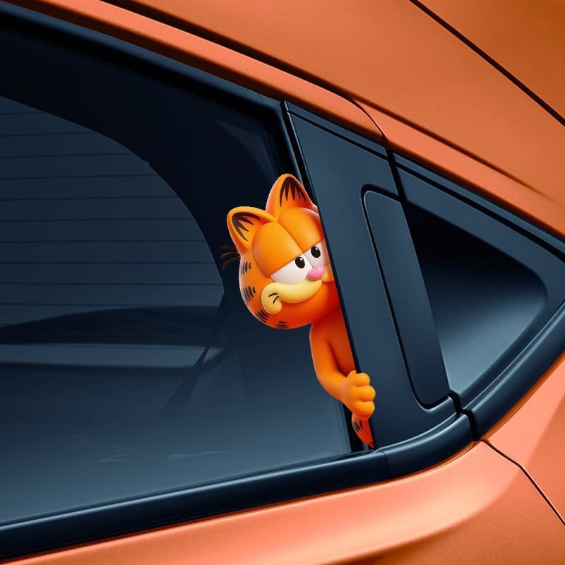 ملصقات غارفيلد الكرتونية اللطي - مراجعة Car Accessories Parts وسعره