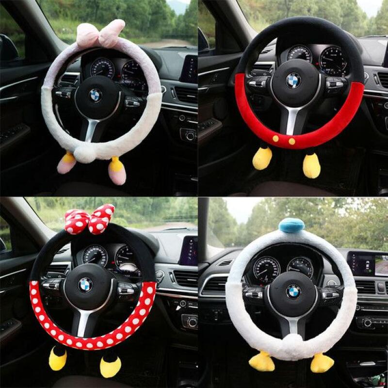 غطاء عجلة قيادة ديزني لطيف على - مراجعة Car Accessories For Winter وسعره